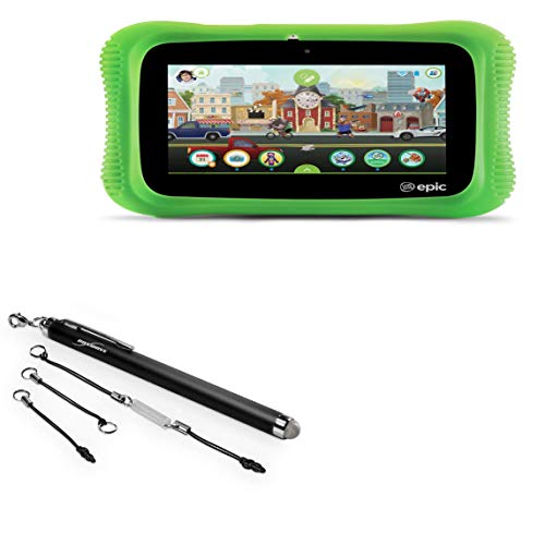 Stylus Pen for Leapfrog LeapPad Epic Acadamy (Stylus Pen by BoxWave) - EverTouch Capacitive Stylus, Fiber Tip Capacitive Stylus Pen for Leapfrog LeapPad Epic Acadamy - Jet Black