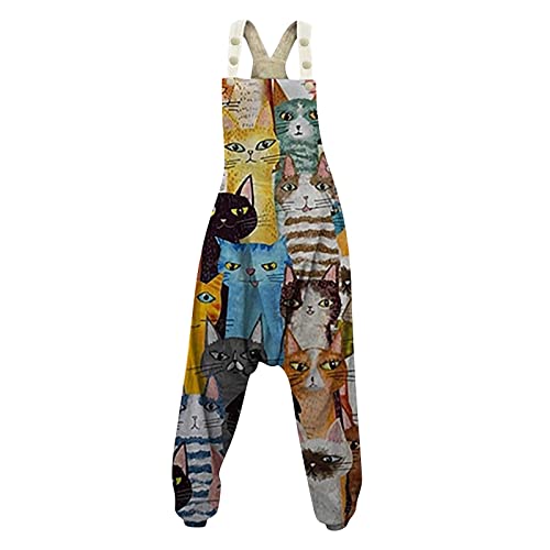 DRILEND Arbeit Hosen Damen,Junior Overalls Lackhose Damen Weite Lange Hosen Damen Toten Hosen Blu Ray Hosenanzug Damen Modern Damen Herbst Langer Overall Skinny Jeans Damen Allgemeine Bene(Gelb-c,M) Cover