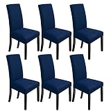 NORTHERN BROTHERS Dining Room Chair Covers 6 Pack Chair Covers Stretch Parsons Chair Covers Universa