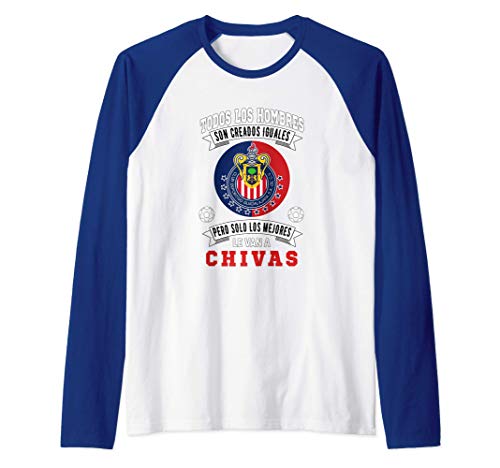 Mens Chivas Rayadas de Guadalajara los Mejores le van a Chivas Raglan Baseball Tee