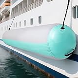 FBSPORT インフレータブルボートフェンダーボートバンパー、1.5 m インフレータブルボートバンパー ドッキング用 600W電動ポンプ、PVCドックフェンダー ポンツーンボート、バスボート、インフレータブルフェンダーボートアクセサリー