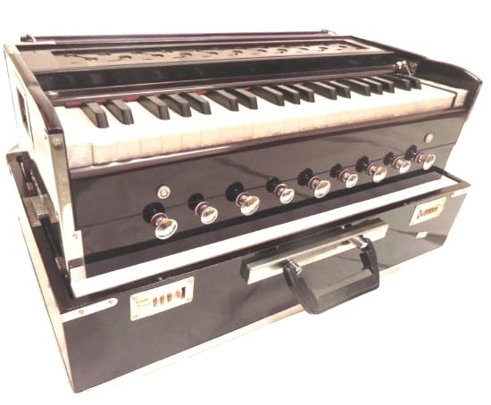 Musikalisches hölzernes Harmonium mit Koppler, tragbar, zusammenklappbar, 3,5 Oktave, 9 Stopper