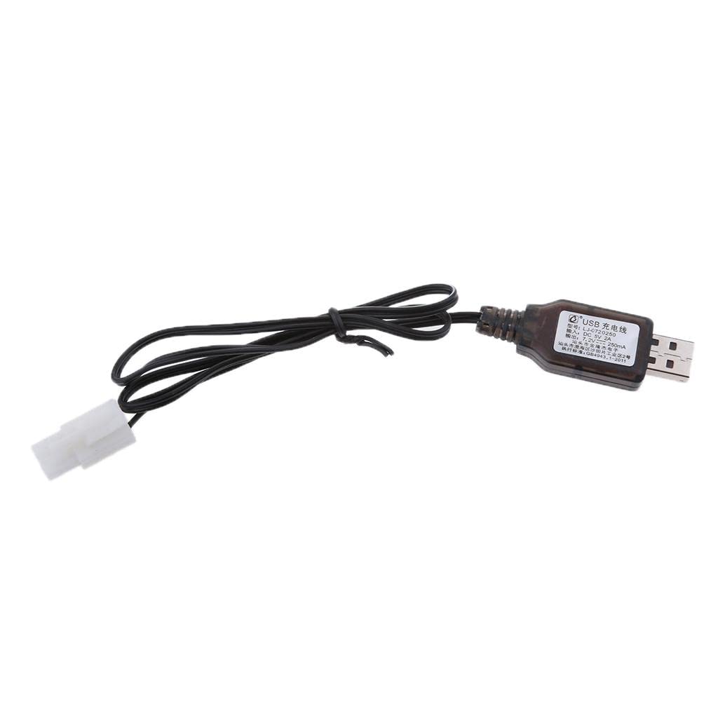 7.2V USB to L6.2-2P Plug NI-MH/NI-Cd Battery Charging Cable for RC Drone Toy|USB Battery Charging Cable for 7.2V Ni-MH/Ni-Cd | Charger with Indicator for RC Toys & Drones | L6.2-2P Connector-image-33
