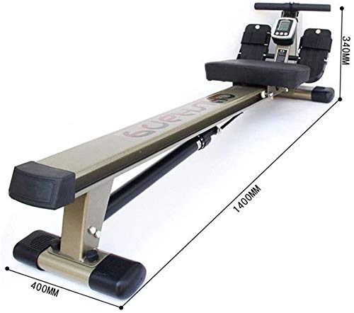 Image of Rowing Machine with HD Dial Display and Adjustable Resistance Non-Slip Pedal Design Safe Suitable for Office Balcony Cardio Fitness Equipment