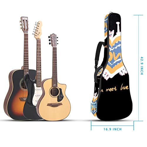Housse de protection épaisse en éponge imperméable pour guitare acoustique, électrique, basse, guitare classique… - Les Beatles, Paul McCartney, John Lennon, RIngo Starr, George Harrison Housse de protection épaisse en éponge imperméable pour guitare acoustique, électrique, basse, guitare classique… – Image 6
