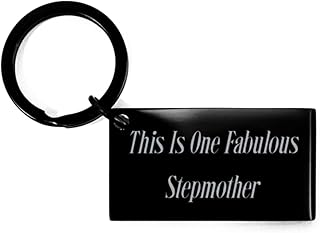 Fun Stepmother Keychain, This is One Fabulous Stepmother, Present for Mom, Motivational from Daughter