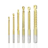 JAINGU 6 Pz/set Cobalto Punta Del Trapano Set 3-8mm Vite A Spirale Metrica Composito Punta Del Trapano Tap Twist Drill Bit Set Metallo Trapani Utensili A Mano