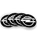 YXHMRFR 4 Pcs Autocollants d'insigne de Jantes de Pneu de Couverture de Centre de Roue de Voiture, pour Opel-Logo 65MM Accessoires d'emblème de décoration de Pneu Automatique