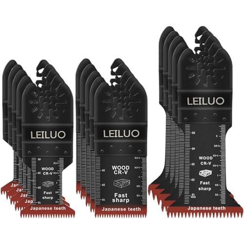 LEILUO 15PCS Japanese Teeth Wood Blades