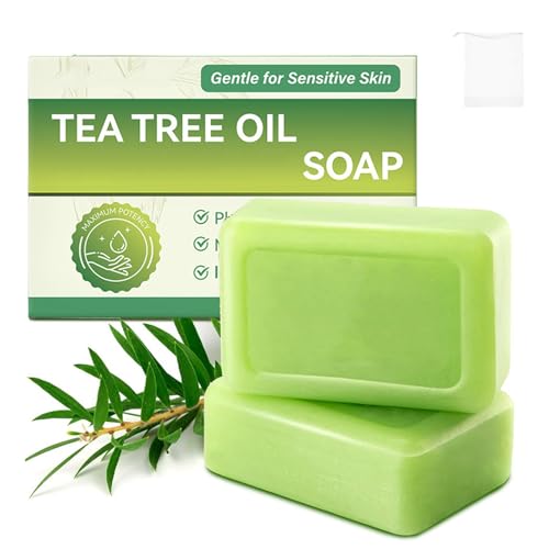 Loravey Relief Soap Bar, Loravey Tea Tree Oil Soap, Natural Foot & Body Soaps for Healthy Skin, Natural Foot & Body Soaps, Odor Control & Daily Refreshing Cleanse (1PC)