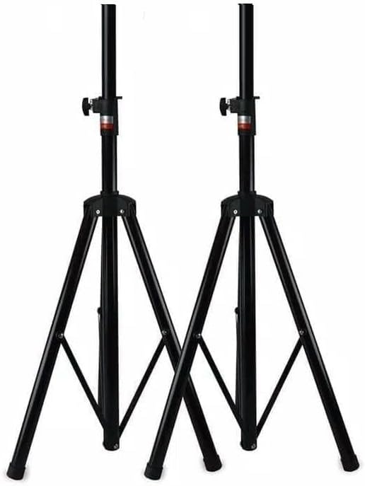 2 PEZZI STATIVI TREPPIEDE CAVALLETTO SUPPORTI CASSE ACUSTICHE UNIVERSALI