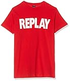  Replay Jungen SB7308.010.2660 T-Shirt, Rot (Geranium RED 559), 140 (Herstellergröße:10A)