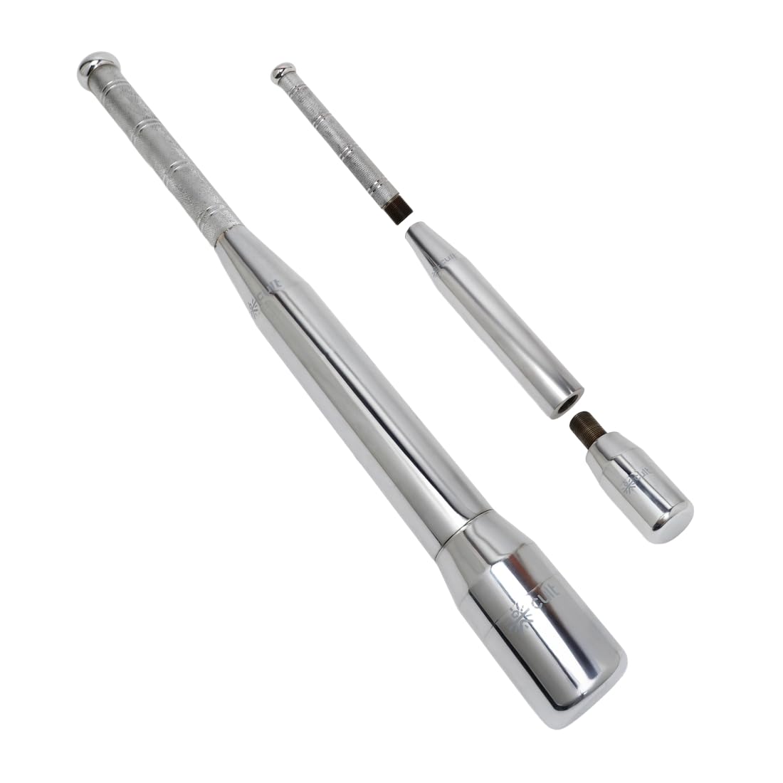 Cult 3-in-1 Adjustable Steel 7.5KG Mudgar for Full Body Training | Silver Indian Clubs (7.5 kg)