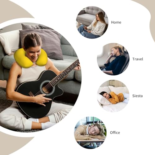 Almohada de espuma viscoelástica para viaje tamaño U miniatura 7