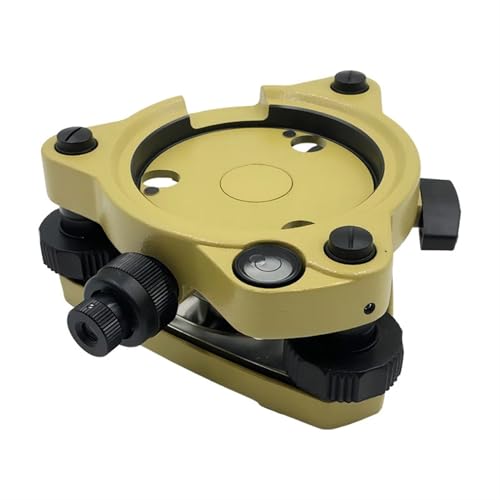 Yellow Three-Jaw Tribrach Adapter with Optical Plummet for Top-con Total Station Surveying Instruments GPS