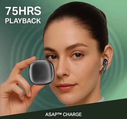 Image of Wireless Bluetooth Earbuds 313 with Pro 45ms Low Latency Beast Mode for Pro Gaming, Smart Touch Controls, IWP Auto-Pairing, Secure Sports Fit
