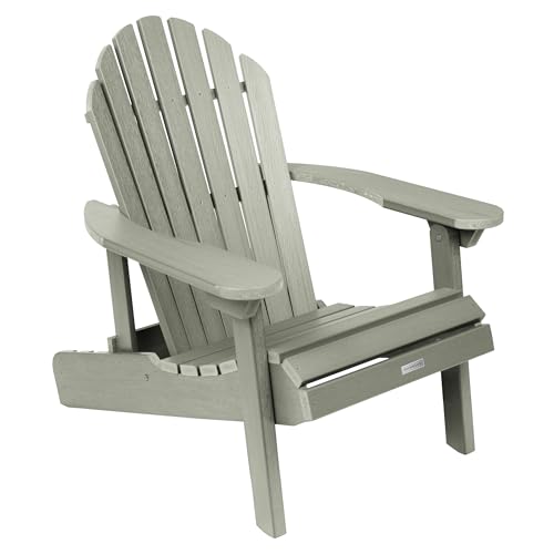 Highwood Hamilton Made in The USA Folding and Reclining Adirondack Chair, Adult Size, Eucalyptus by highwood - Used condition - US$144.89