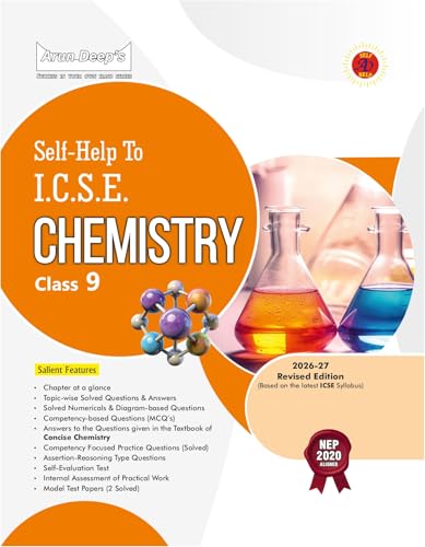 Image of Arundeep ICSE Chemistry Class 9 Self-Help Book (2026-2027 Edition) | As per ICSE Syllabus & NEP 2020 | Chapterwise Solutions & Study Guide