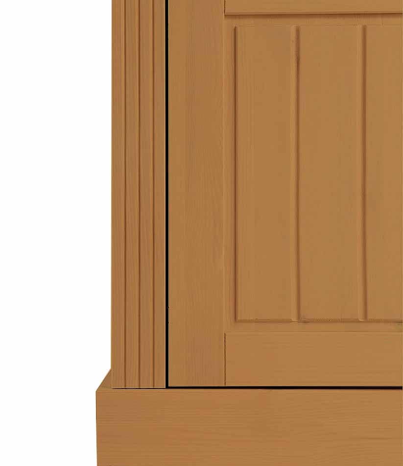 Image of APRODZ Solid Wood Alegre Sideboard Storage Cabinet for Living Room | Medallion Yellow