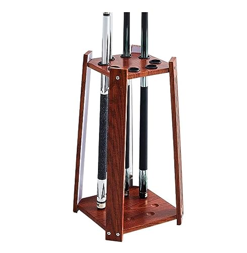 Support de queues de billard bois compact pour 8 cannes et accessoires