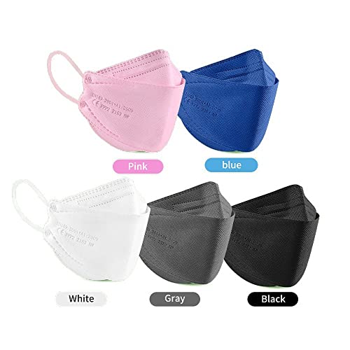 Máscaras KN95 3D KF94 Preta - Embalada INDIVIDUALMENTE - Kit de 10, 20, 30, 40, 50, 100 Unidades - 5