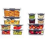 Rubbermaid Brilliance BPA-Free Airtight Food Storage Containers, 24-Piece Set, Easy for Meal Prep, Lunch & Leftovers