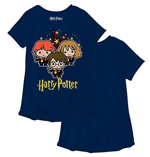 Harry Potter Youth Girls Fashion Top Hogwarts Stars Dusty Navy2