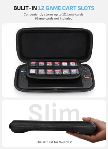 Image of mumba Carrying Case for Nintendo Switch 2 2025, [Mini Version] Travel Case with 10 Game Cartridge Slot Portable Bag Protective Carry Handbag Pouch Shell Accessories [Portable & Lightweight]