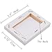 SL crafts Mini Stretched Canvas 3.5x2.75 Inch Small Blank Canvas Pack of 12