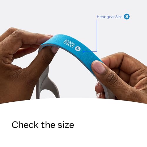 Image of Resmed AirFit /AirTouch N20 Headgear - Replacement CPAP Headgear - Frame System & Nasal Cushion Not Included - Premium CPAP Accessories - Small, Blue