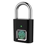 RECHARGEABILITY: Biometric lock uses a rechargeable lithium battery, has lower power consumption and lasts up to 6 months when on standby; Fully juice up your fingerprint padlock in 2 hours; in case of a drained battery, this smart padlock stays locked, simply charge it using a micro USB to recover.