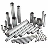 konst-install Rohrdoppelnippel 3/4 Zoll (Ø 26,5 mm) 1000 mm Länge verzinktes Rohr Fitting Temperguss Rohrnippel 100 cm Gewindefittings Gewindenippel Gewinderohr Außen Rohrverbinder Verbindungsstück