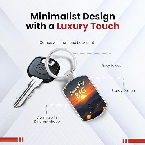 Image of Premium Printed Metal Keychain for Men & Women | High-Definition Artwork Print | Durable Key Ring for Car, Bike, Home & Office Keys | Stylish Decorative Key Holder Gift