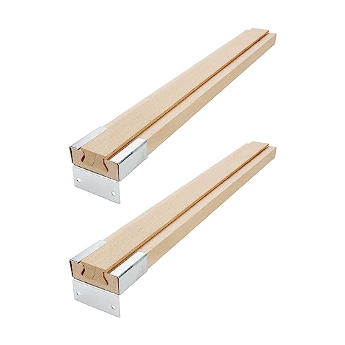 3-Rail Wood Table Slide 24-50in Long