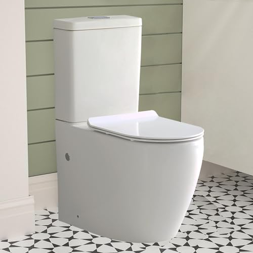 Rimless Comfort Height Toilet with Soft Close Seat