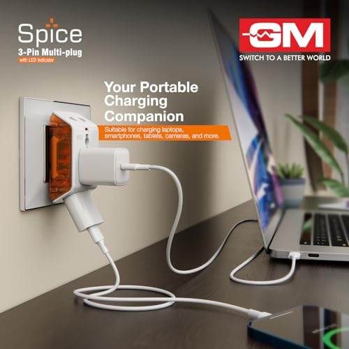 GM 6AMP 3-Pin Multiplug Travel Adapter with Universal Socket - Image 7