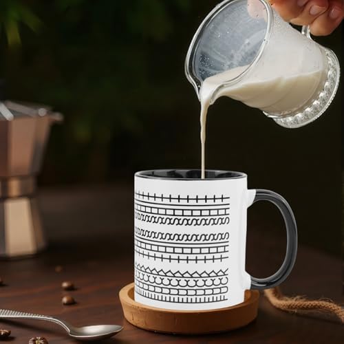 Fucks This Shit ceramiczny kubek do kawy 350 ml, ukryta wiadomość kubek z izolowanym uchwytem, zabawny kubek do herbaty na gorące i zimne napoje
