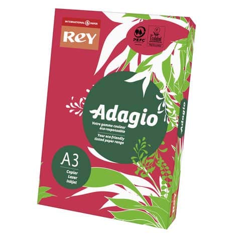 A3 INTERNATIONAL PAPER Rey Adagio Deep Red Coloured Paper 22