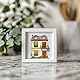 GLOBLELAND Haftstempel Aus Gummi 22x18cm Mit Haus Architektur Cottages Bäumen EVA Haftstempeln Straßenlaternen Vogel Stempelset Für Die Kartengestaltung Fotoalbum Dekoration Dekoration Scrapbooking