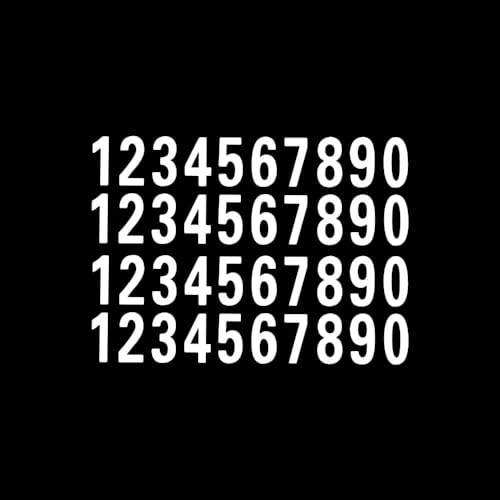 Image of 40Pcs Reflective Mailbox Number Sticker Decal Adhesive Reflective Address Numbers 0-9 for Window,Signs,Door,Cars(1 inch),Mailbox Numbers,Tools and Home Improvement,Mailbox Accessories and Hardware
