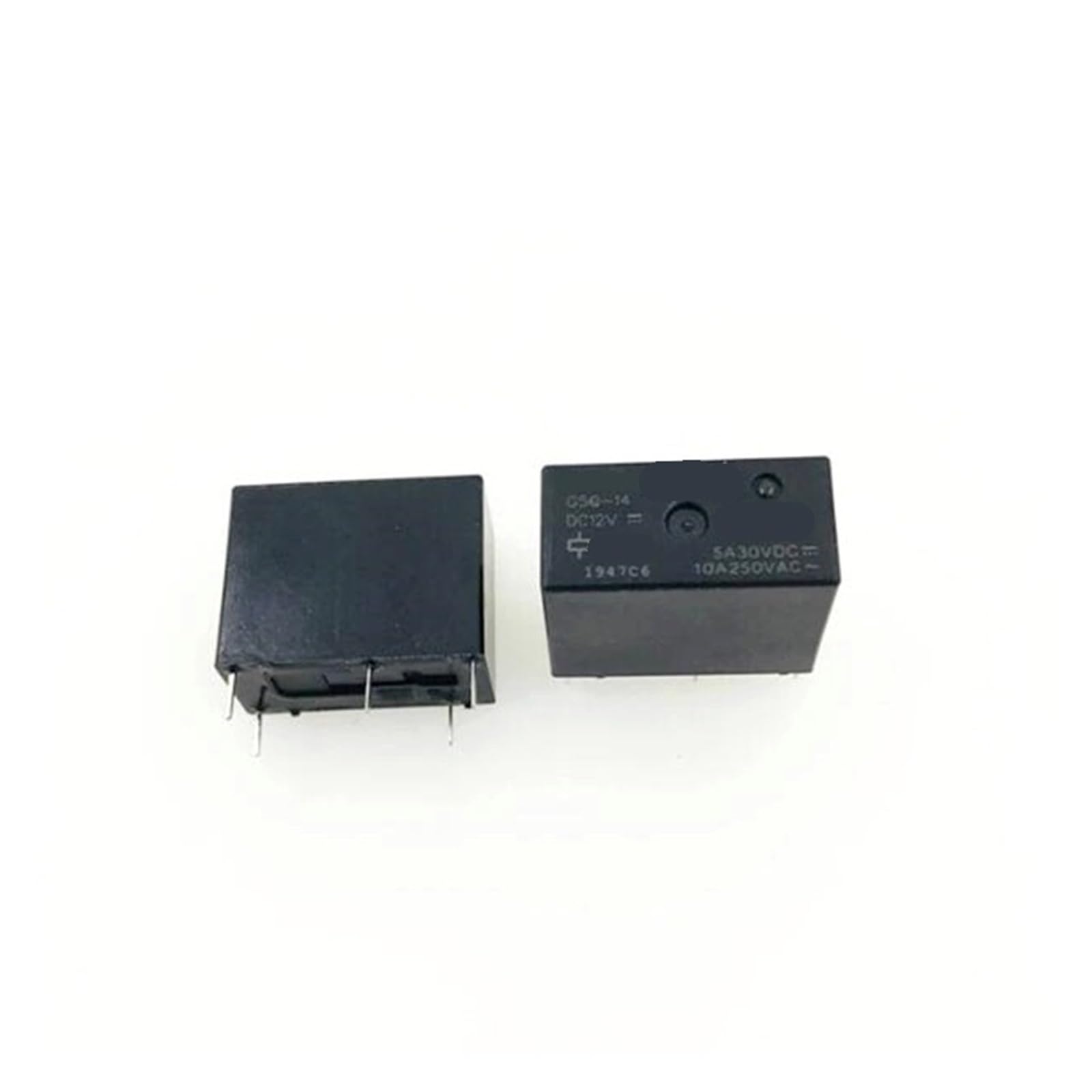 OSHZIKJII 12V relay G5Q-14-DC12V G5Q-14-12VDC G5Q-14 DC12V 12vdc DC12V 12V 10A 250VAC 4PIN(5PCS)
