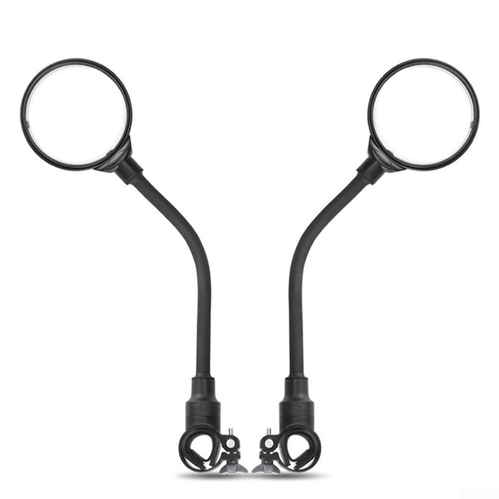 Comgooldool Bike Rearview Handlebar Mirror With 360 Degree Rotation Wide View Convex Glass For MTB Road Bicycle Cycling Accessories ABS Housing Tool Install(2PCS)