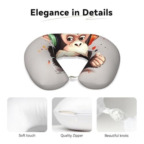 Almohada de viaje espuma viscoelástica tamaño único miniatura 4