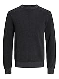 Tejido cómodo y flexible JACK & JONES Jjeglobe Knit Crew Neck Noos Jersey de Punto para Hombre, Gris Oscuro, M