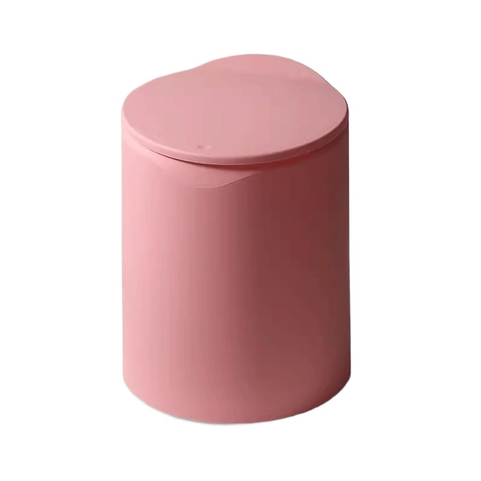 Kosz kuchenny Kosz na śmieci Salon z pokrywką Sypialnia Światło Luksusowe Toaleta Domowa Łazienka Kuchnia Duża Pojemność Kosz Papierowy Typ Tube Kosz Na Śmieci (Pink)