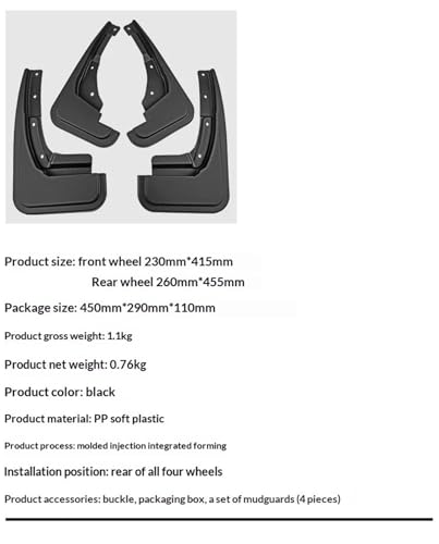Garde-boue Ford Maverick 2023 accessoires roues avant arrière voiture - 4