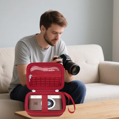 Funda rígida para cámara digital Kodak PIXPRO C1 roja miniatura 7