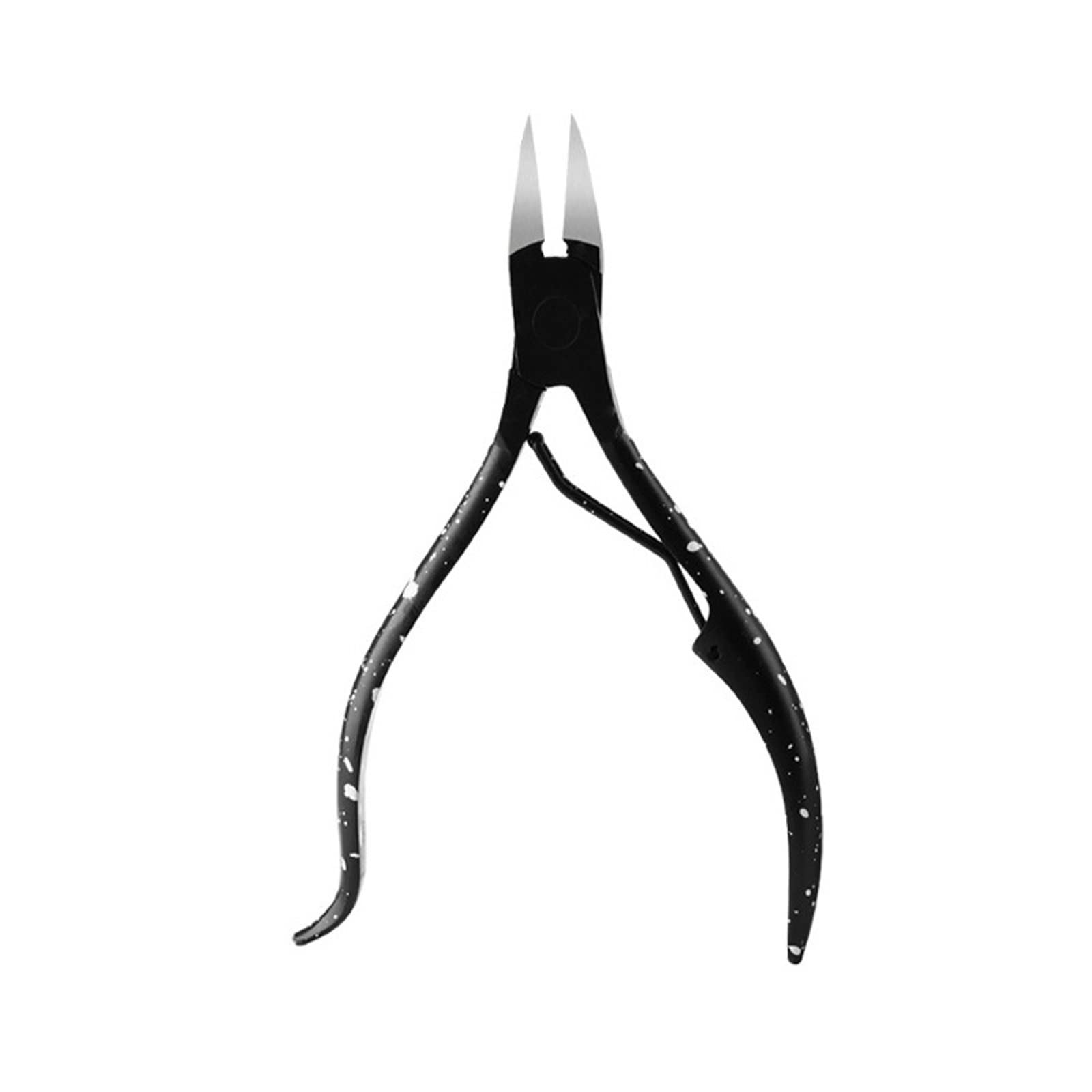 Nagelknipser, schwarzer Edelstahl, Maniküre-Schere for abgestorbene Haut, Nagelwerkzeug, Nagelkanten-Zange mit Widerhaken for abgestorbene Haut