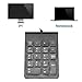 Pasuihcay Mini USB Wired Numeric Keypad Numpad 18 Keys Digital Keyboard for Accounting Teller Laptop Android Notebook Tablets PC (Black)