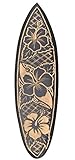  Interlifestyle Flores de Hibiscus Tabla de Surf Decoración Tabla de Surf 50cm Hawai Placa Madera Placa
